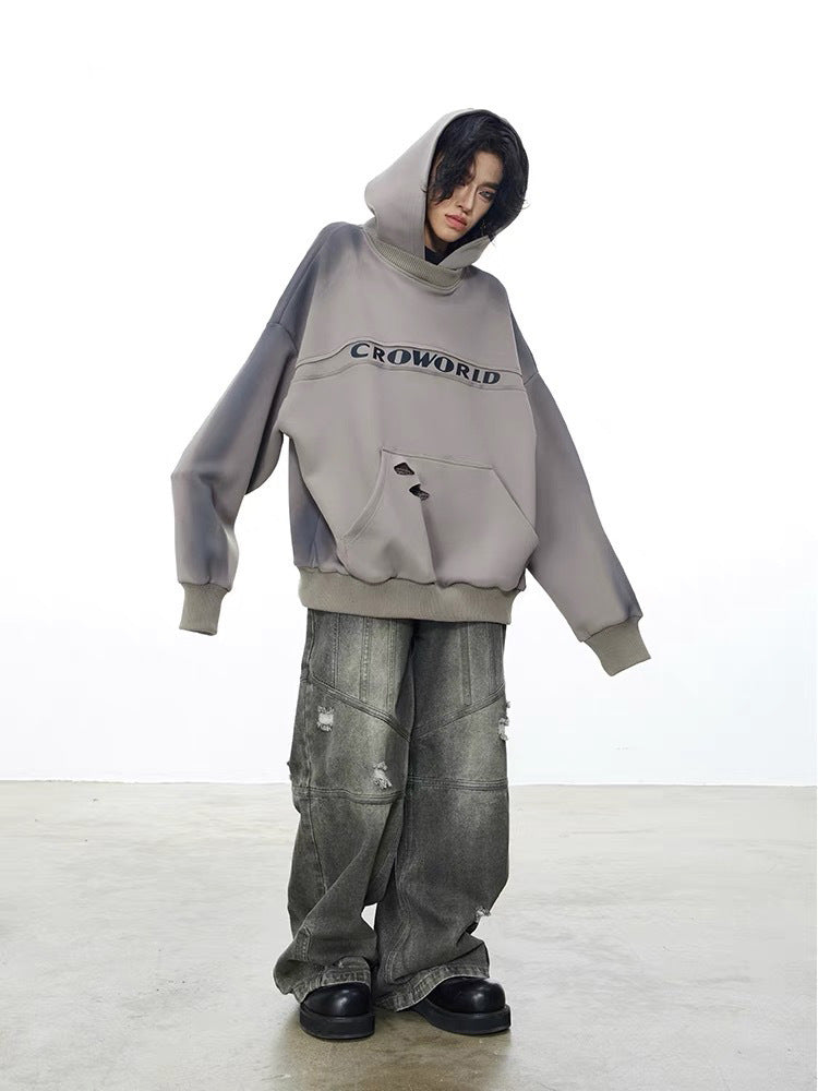 CROWORLD Oversized Hoodie Sweatshirt mry001622