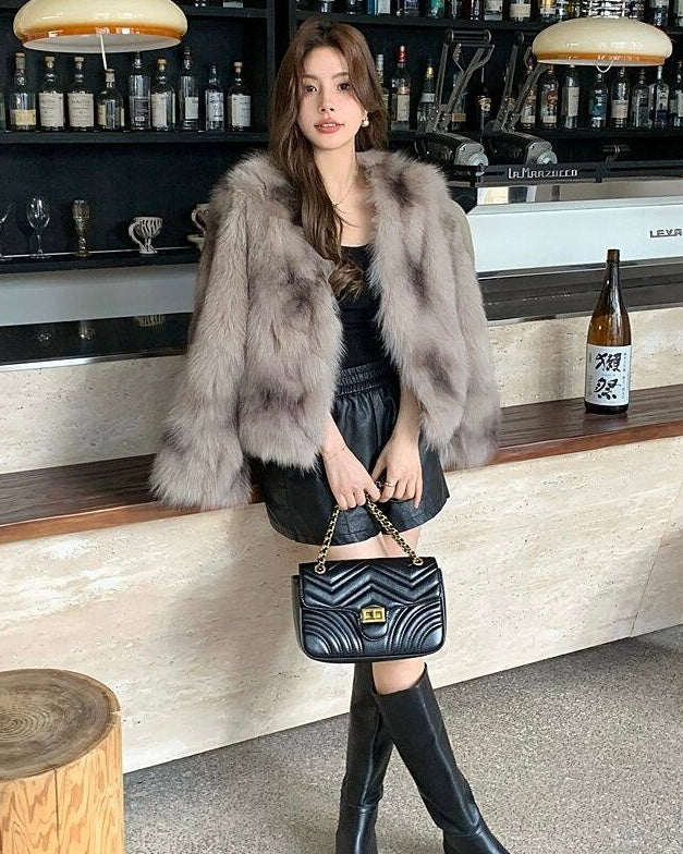 Luxury Faux Fur Jacket mry002037