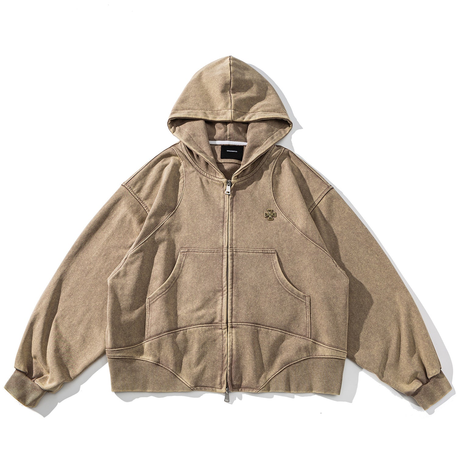 【評価★4.8以上/高品質】Vintage Wash Zip Hoodie mry001799
