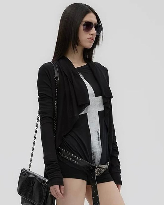 【2color】Cross Print Off Shoulder Tops mry001850