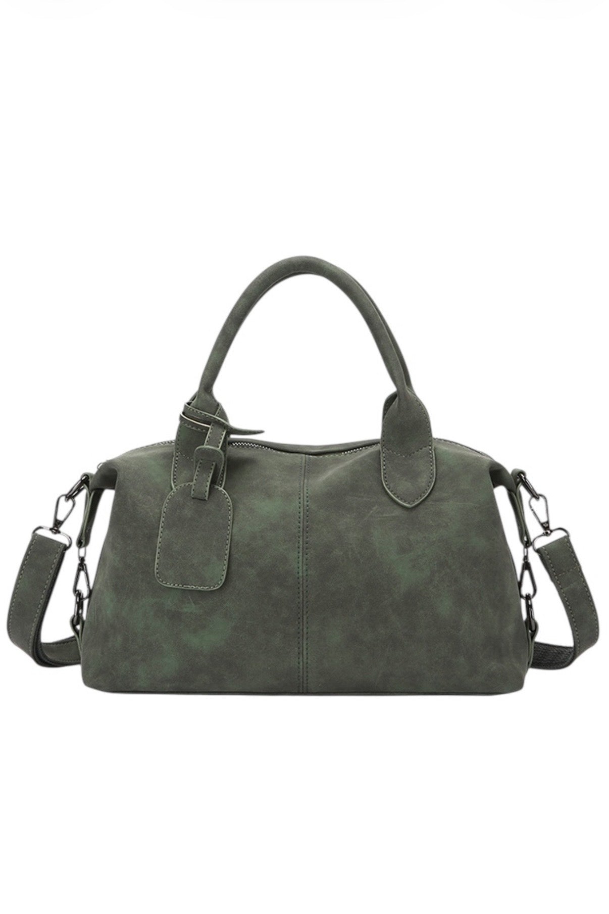Washed Leather Boston Bag mry002316