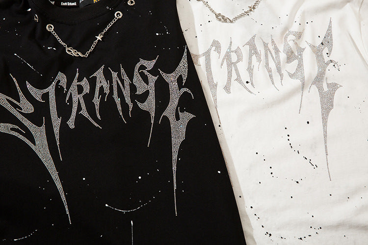 【2color】Punk Chain Detail Long T-Shirt mry001640