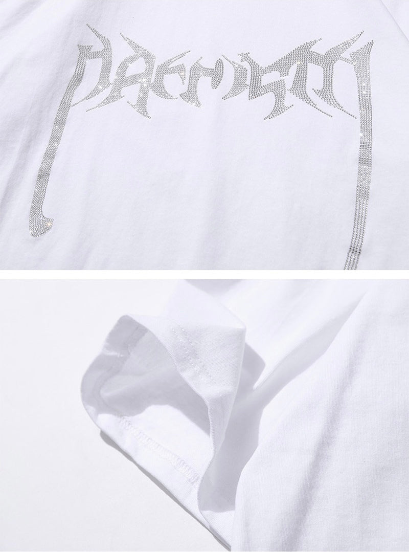 【リピート続出 /2color / Unisex】Vortex Chain Print T-Shirt mry001641