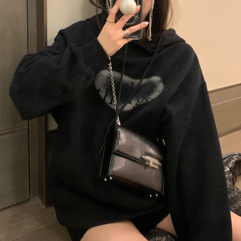 ハートデザインルーズパーカー mry000483