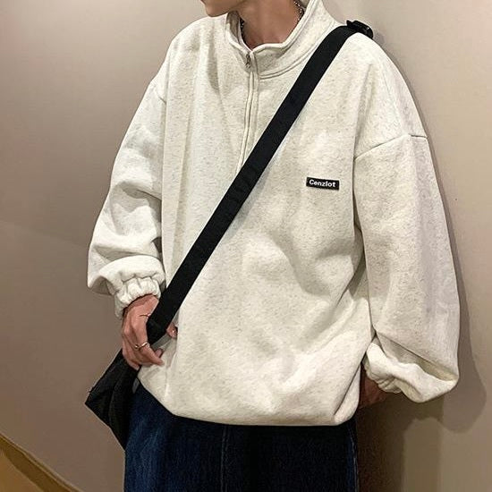 ハーフジッパー フリース ユニセックス mry000253