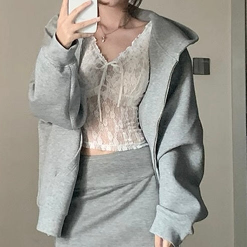アメリカン 韓国カジュアル 韓国デザインレース素材 透け感 ブラウス mry001119