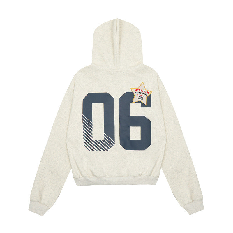 Athletic Badge Zip Hoodie mry001653