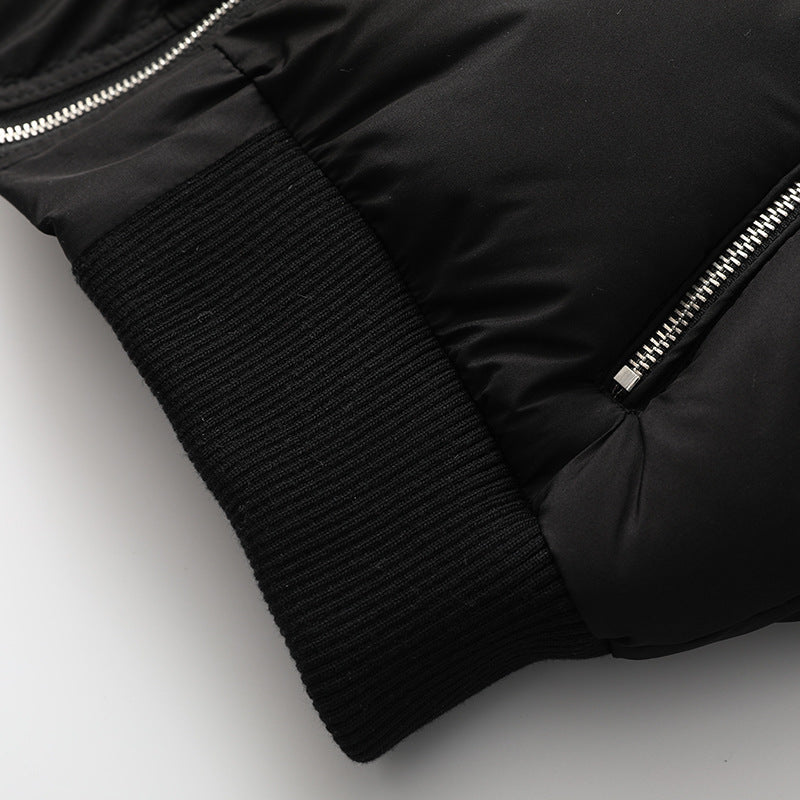 Warm High-Neck Short Puffer Jacket mry001980