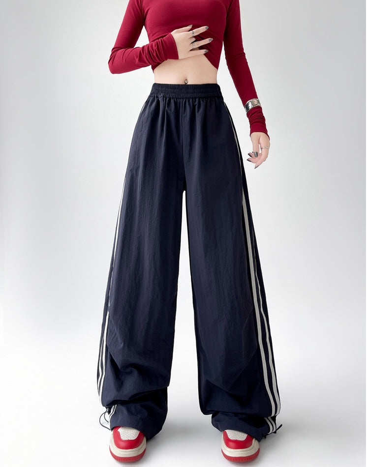 【YURU:FIT/3color】Glowline Baggy Track Pants mry001661