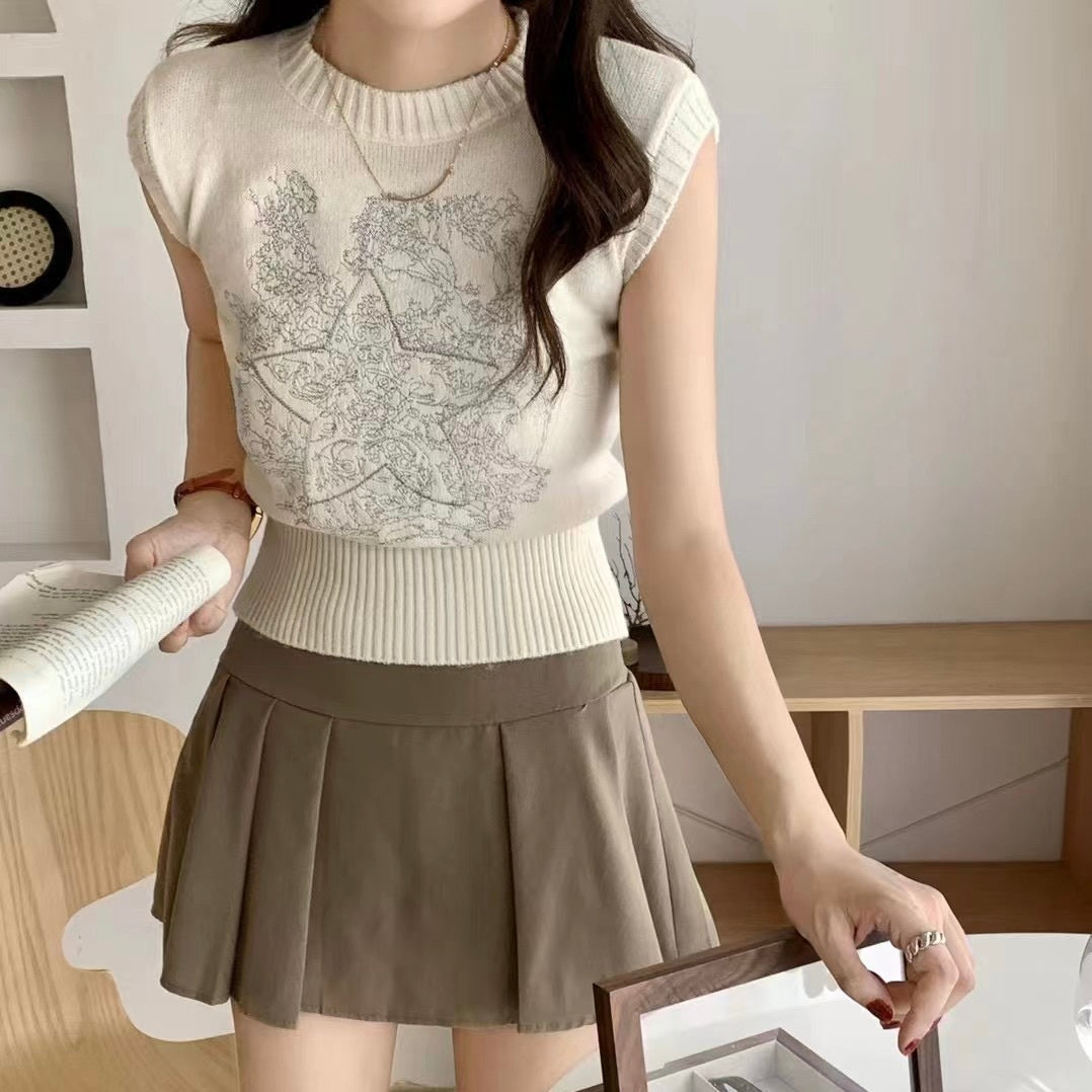 ノースリーブ ニットベスト mry000119