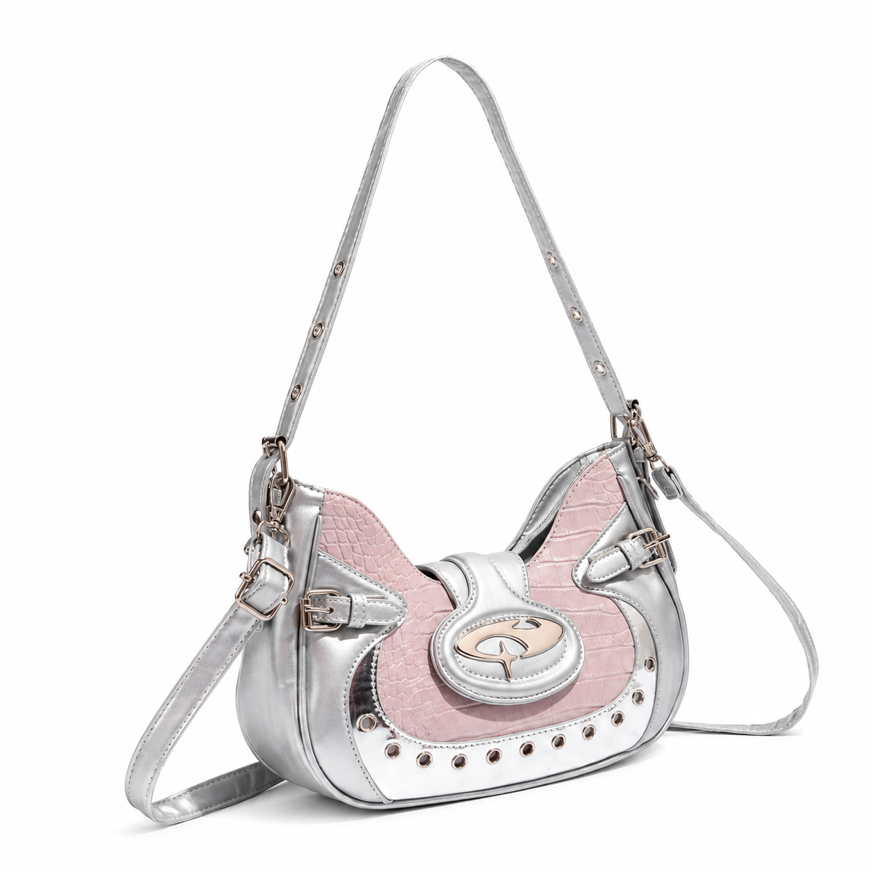 【バッグ】スタッズバックル ショルダーバッグ mry002544