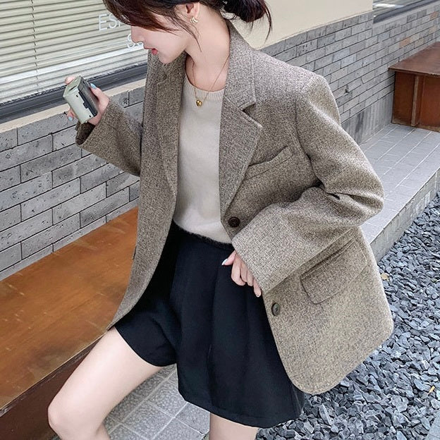 【Plaisir】ツイードジャケット mry001502