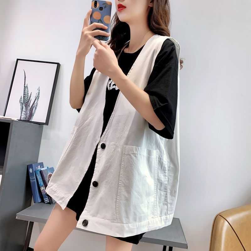 ルーズ カジュアル ジレ 薄手 mry000034