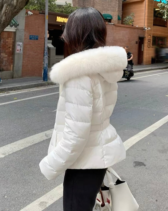 【高品質】Slim Fit Fur Hood Jacket mry002030