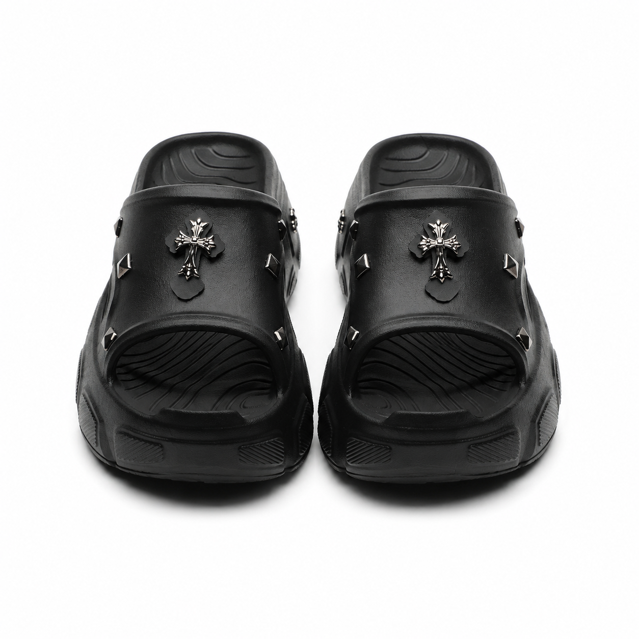 【再入荷】クロススタッズ 厚底サンダルmry002466