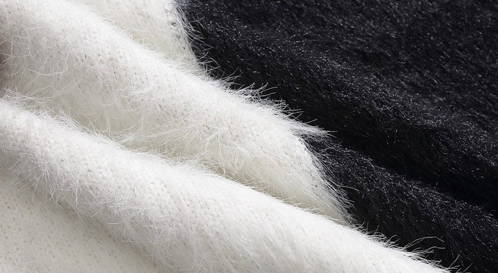 Unisex Fur Cross Zip Jacket mry002025