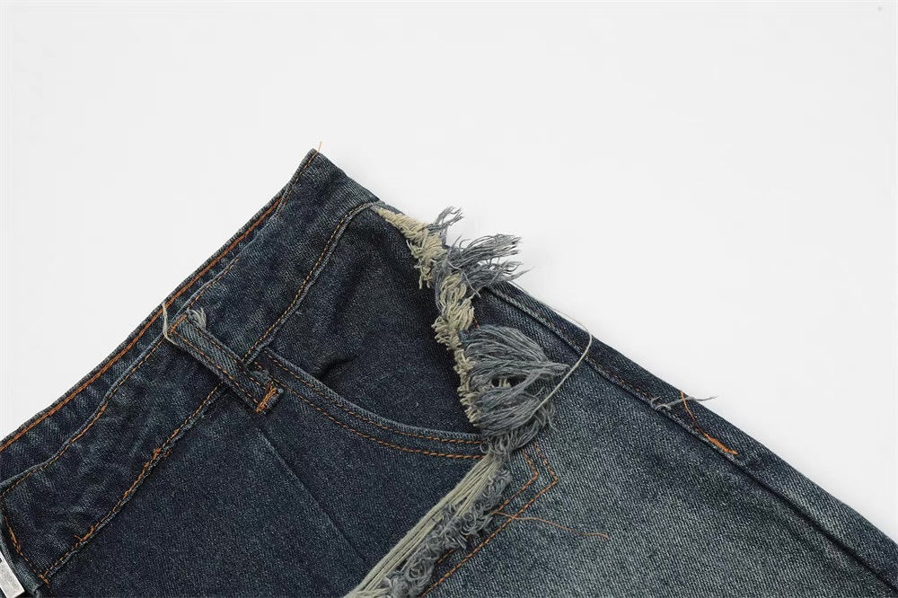 Rugged Edge Distressed Denim Shorts mry001652