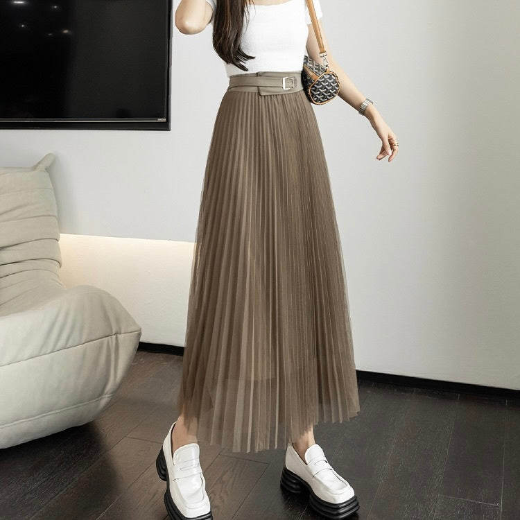 チュール Aライン ロングスカート mry000399