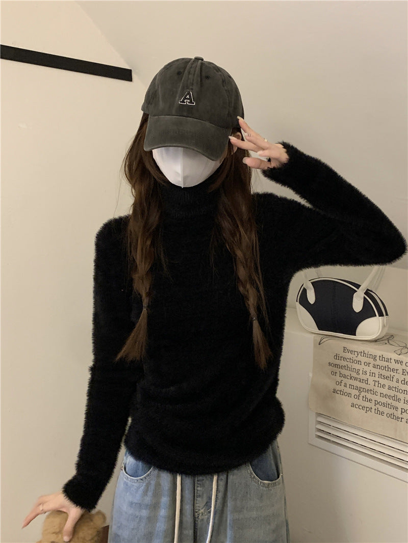 タートルネック 4カラーニットセーター mry000513