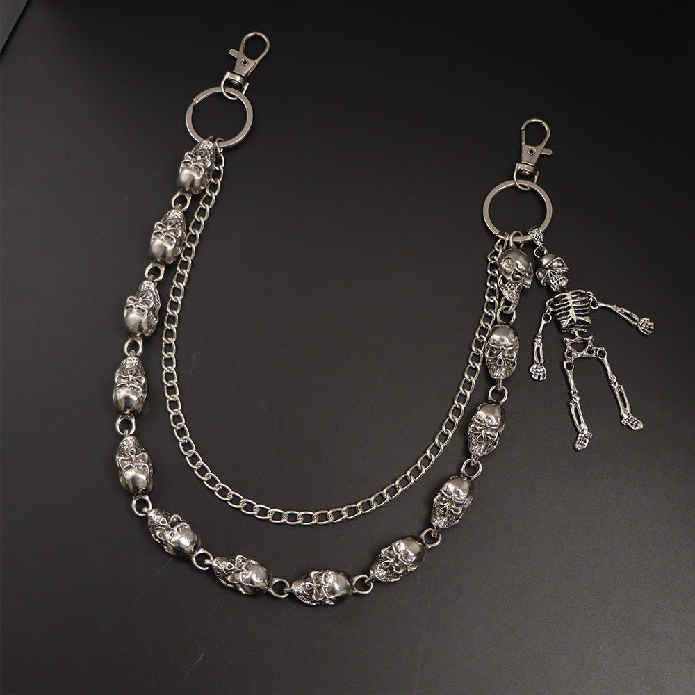 Punk Rock Skull Skeleton Wallet Chain mry001923