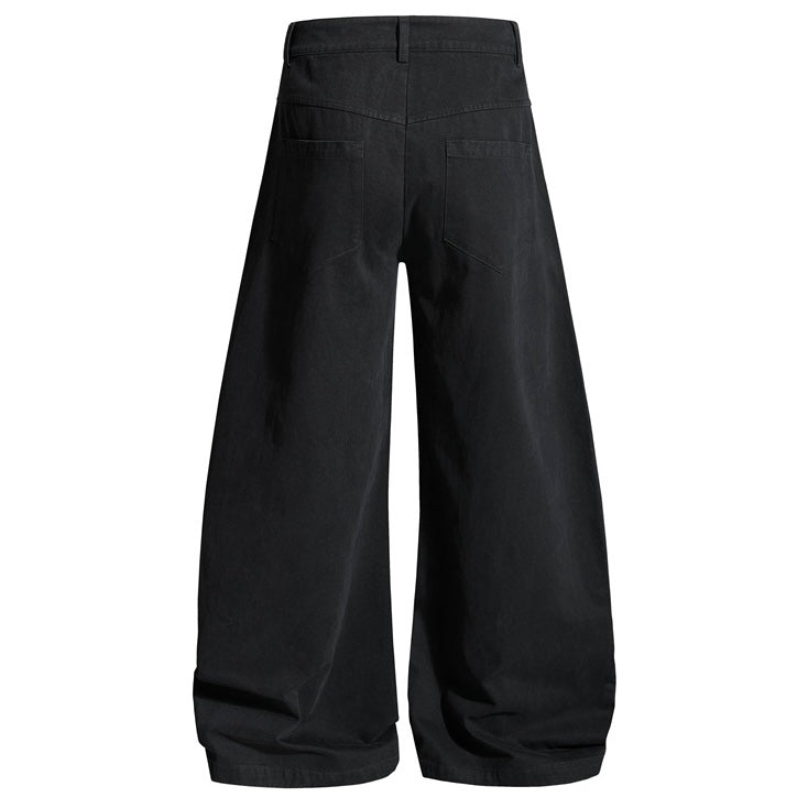 【ボトムス】スタッズワイドデニムパンツ mry002438