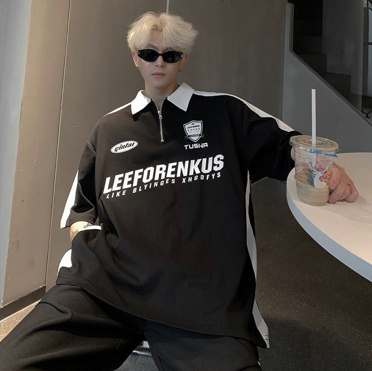 【2color】Monochrome Game T-Shirt mry001682