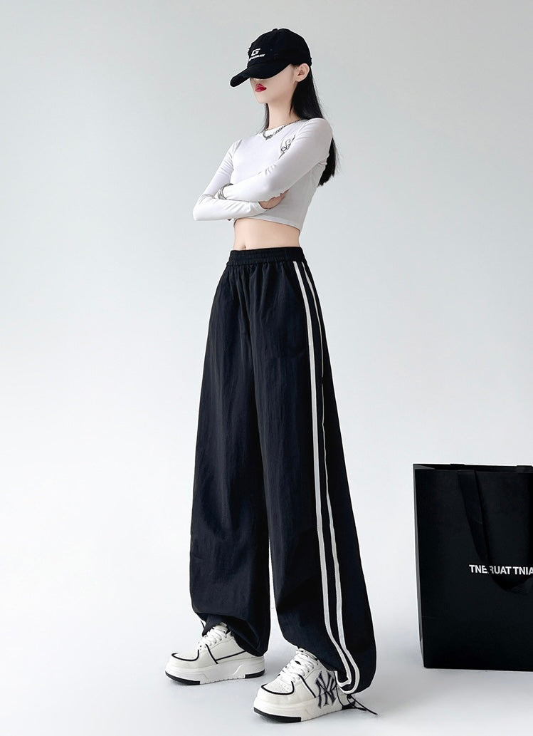 【YURU:FIT/3color】Glowline Baggy Track Pants mry001661