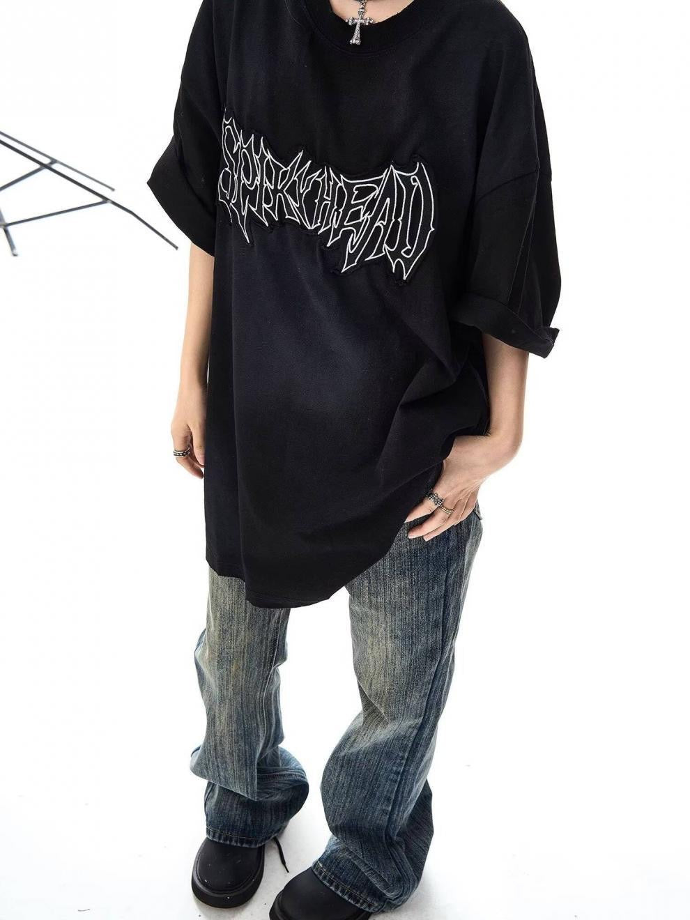 《数量限定価格🔥⚡️》2colorSPIKY HEAD Shadow Fade T-Shirt mry001677