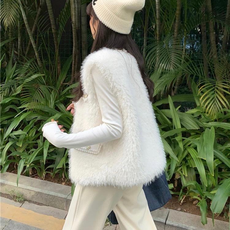 ファー ベストジャケット mry000421