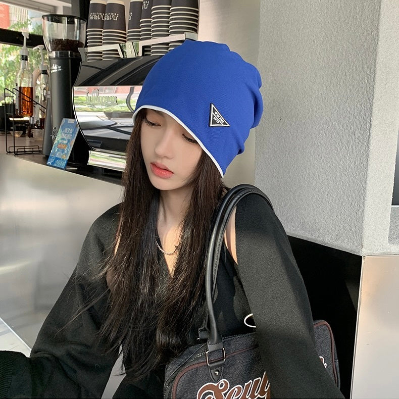 三角ロゴ入り プルオーバー ニット帽 mry000129