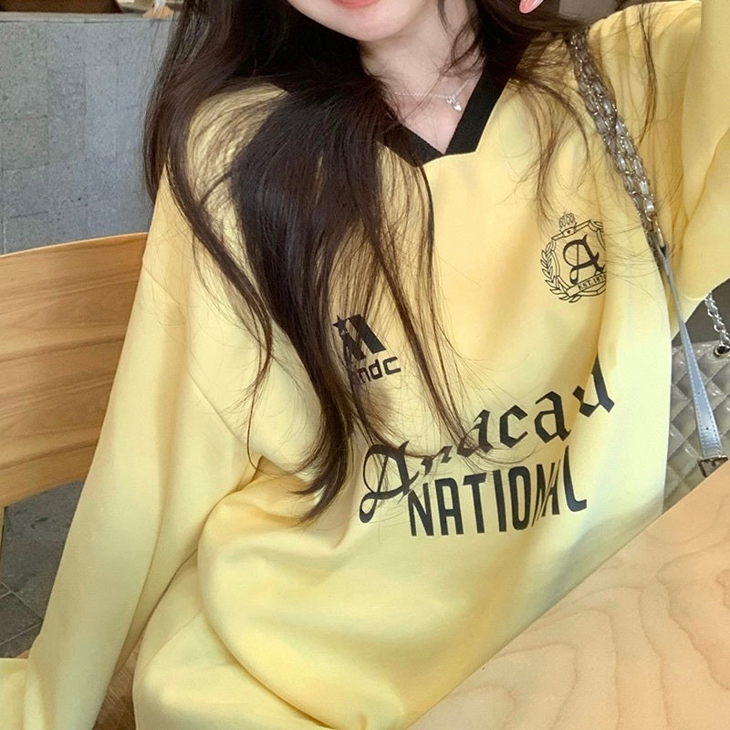 2カラー展開 ヨーロッパ 韓国ストリート 韓国カジュアル スポーティースウェット mry001071