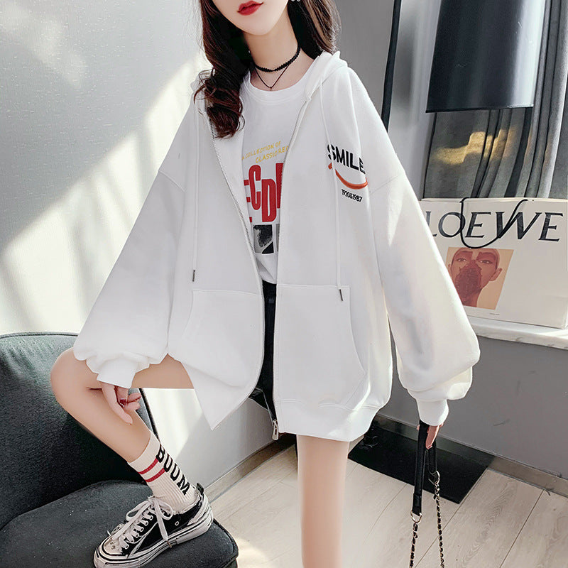 【送料無料】ロゴ ジッパー 2023春 パーカー 韓国カジュアル 韓国ガーリー mry000596