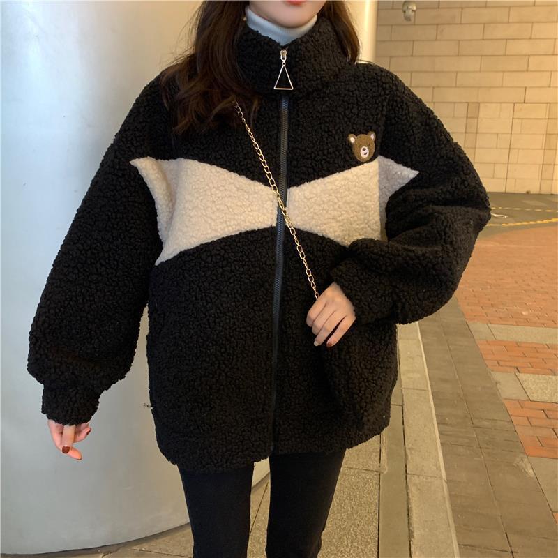 ボアジャケット くまちゃんロゴ mry000339