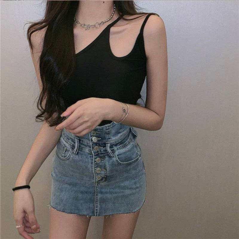 デニム ハイウエストスカート mry000118