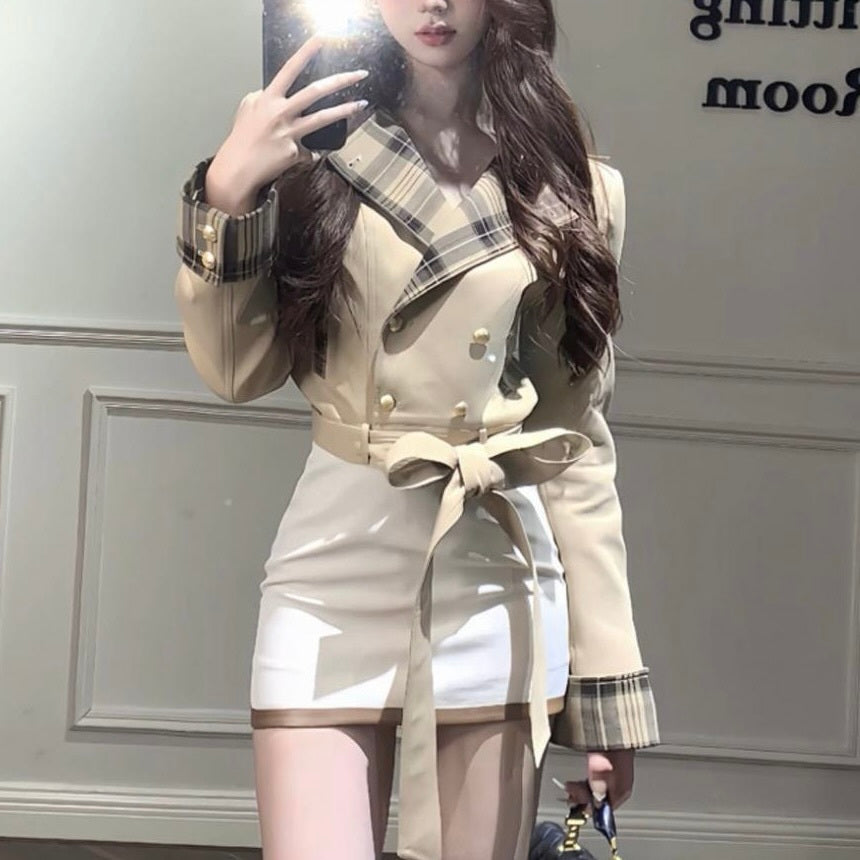 【Chéri】アイボリー タイトミニスカート mry001477