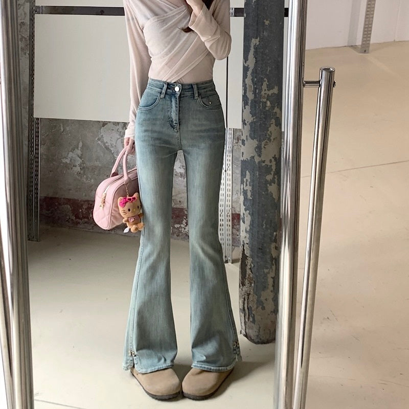 【Chéri】デニム フレアパンツ mry001481