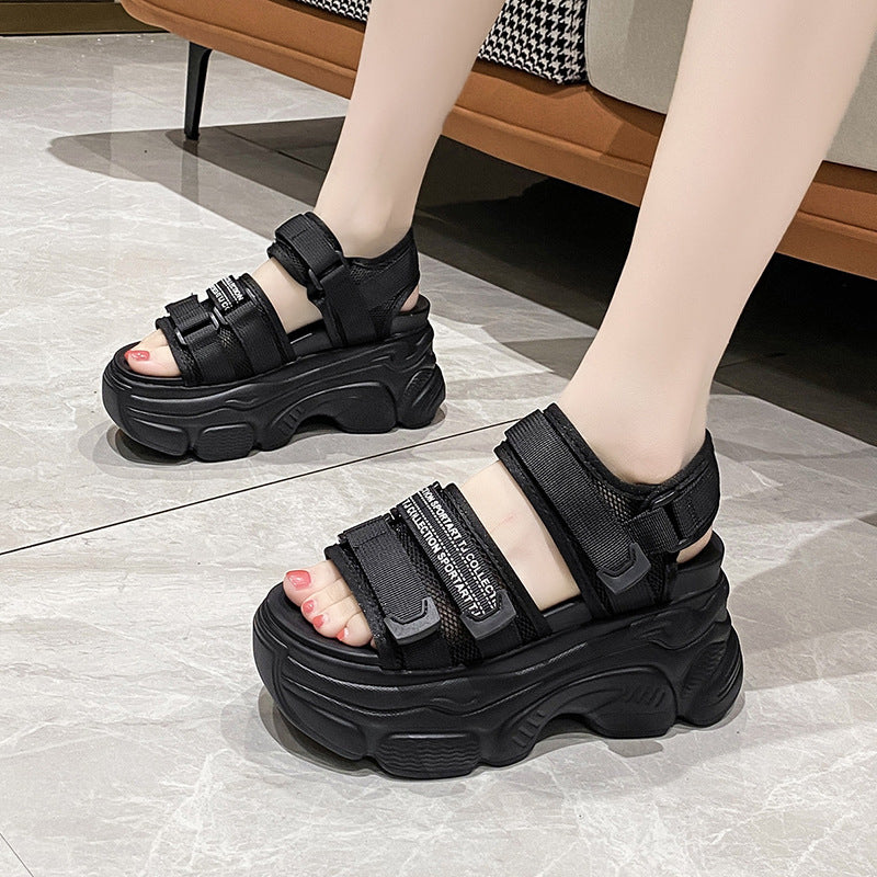 厚底 ボリュームソール スポーツサンダル mry000196