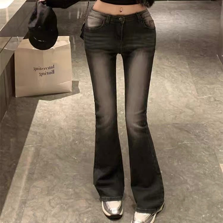 【Orchid】骨盤パッド デニム フレアパンツ mry001485