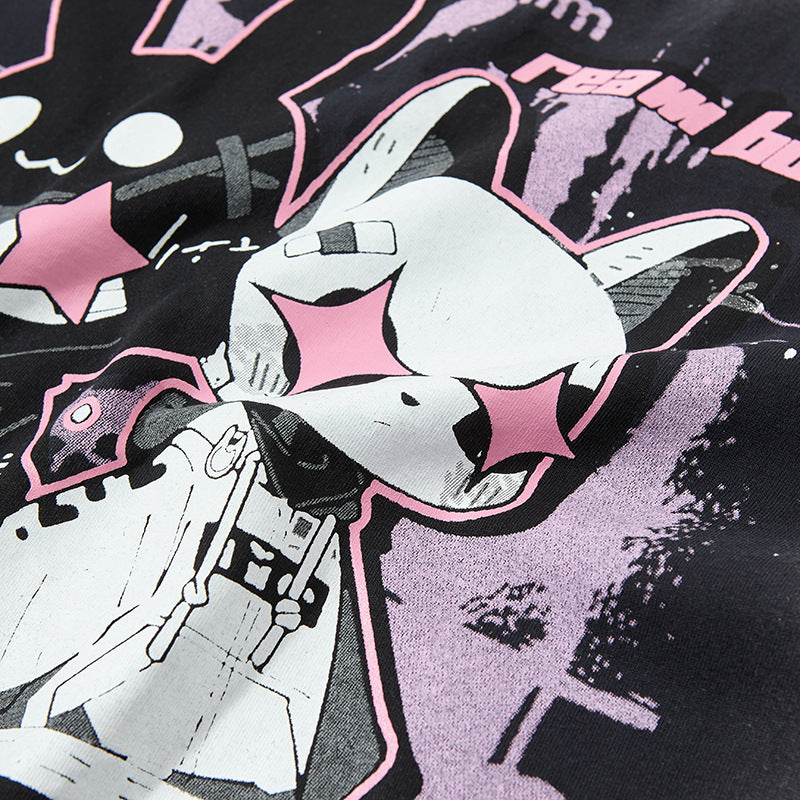 【2color】Punk Bunny Rebels T-shirt mry001728