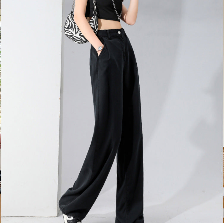 ハイウエストパンツ ワイドレッグmry000037