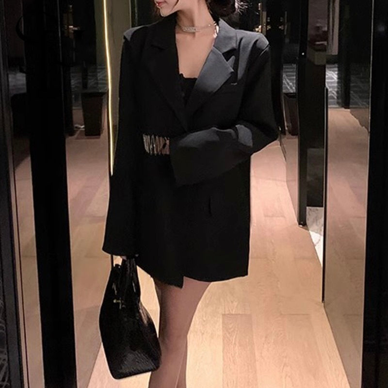 【Chéri】韓国ストリート 韓国カジュアル 韓国デザイン ブラック mry001178