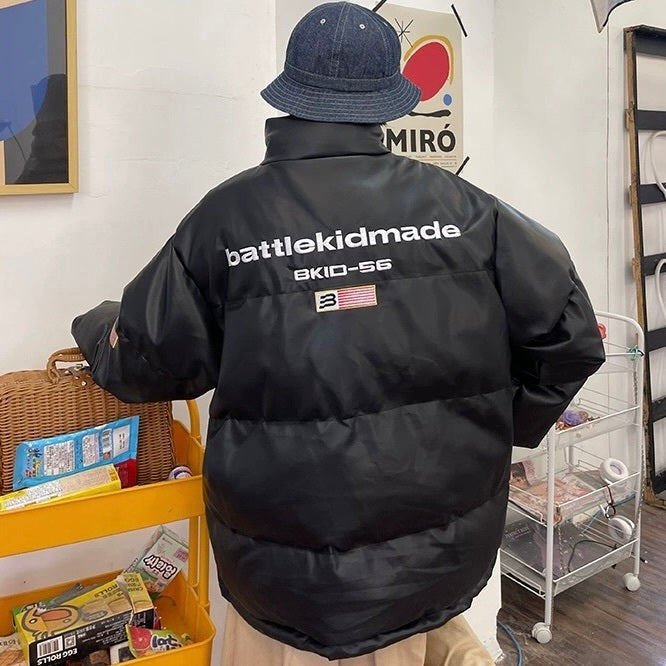 2カラー展開 アメリカン 韓国ストリート 韓国カジュアル トレンド オーバーサイズ ダウンジャケット mry001460