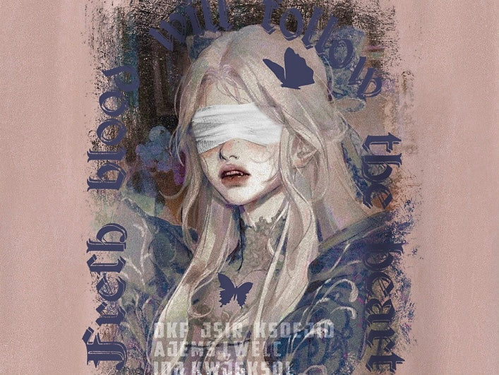 【3color】Blind Muse Graphic T-Shirt mry001717