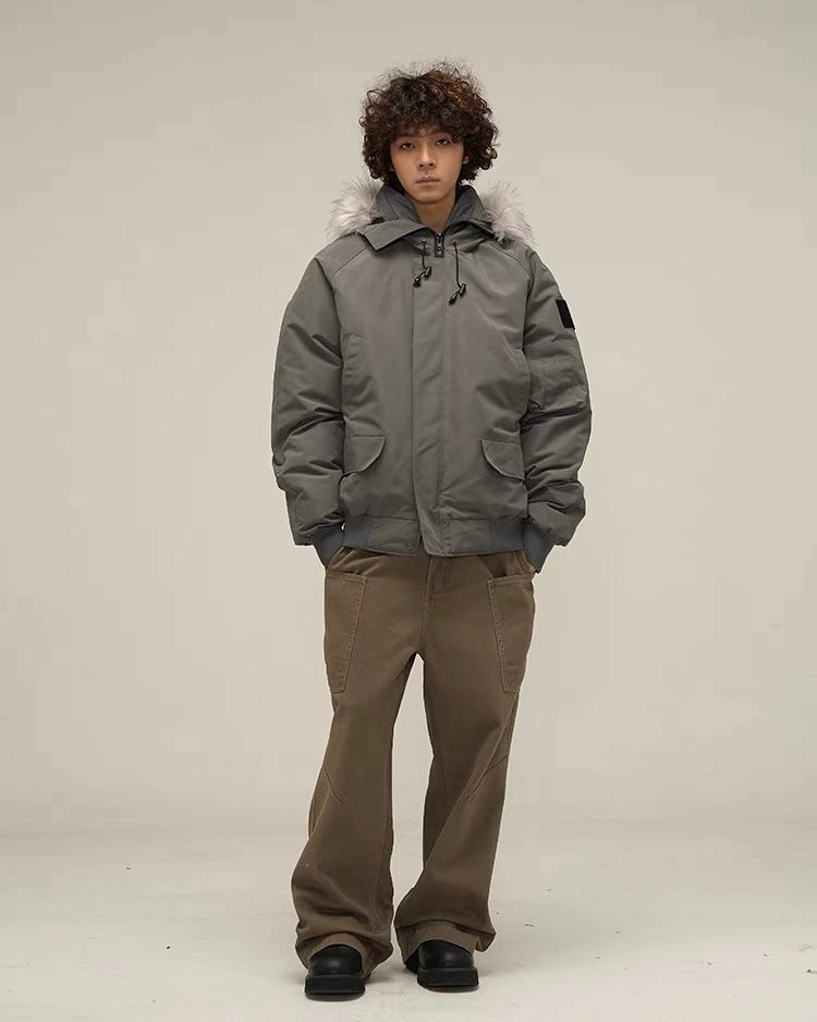 Military Style Bomber Jacket mry001800