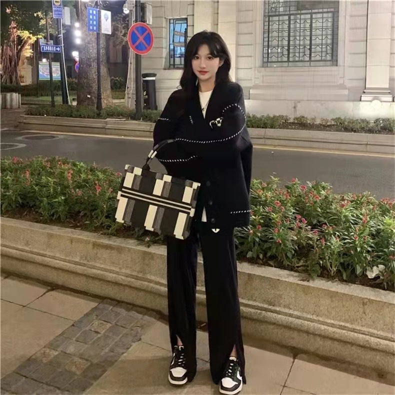 【送料無料】デザインセーター カーディガン 2カラー 韓国ストリート 韓国カジュアル 韓国ガーリー mry000526