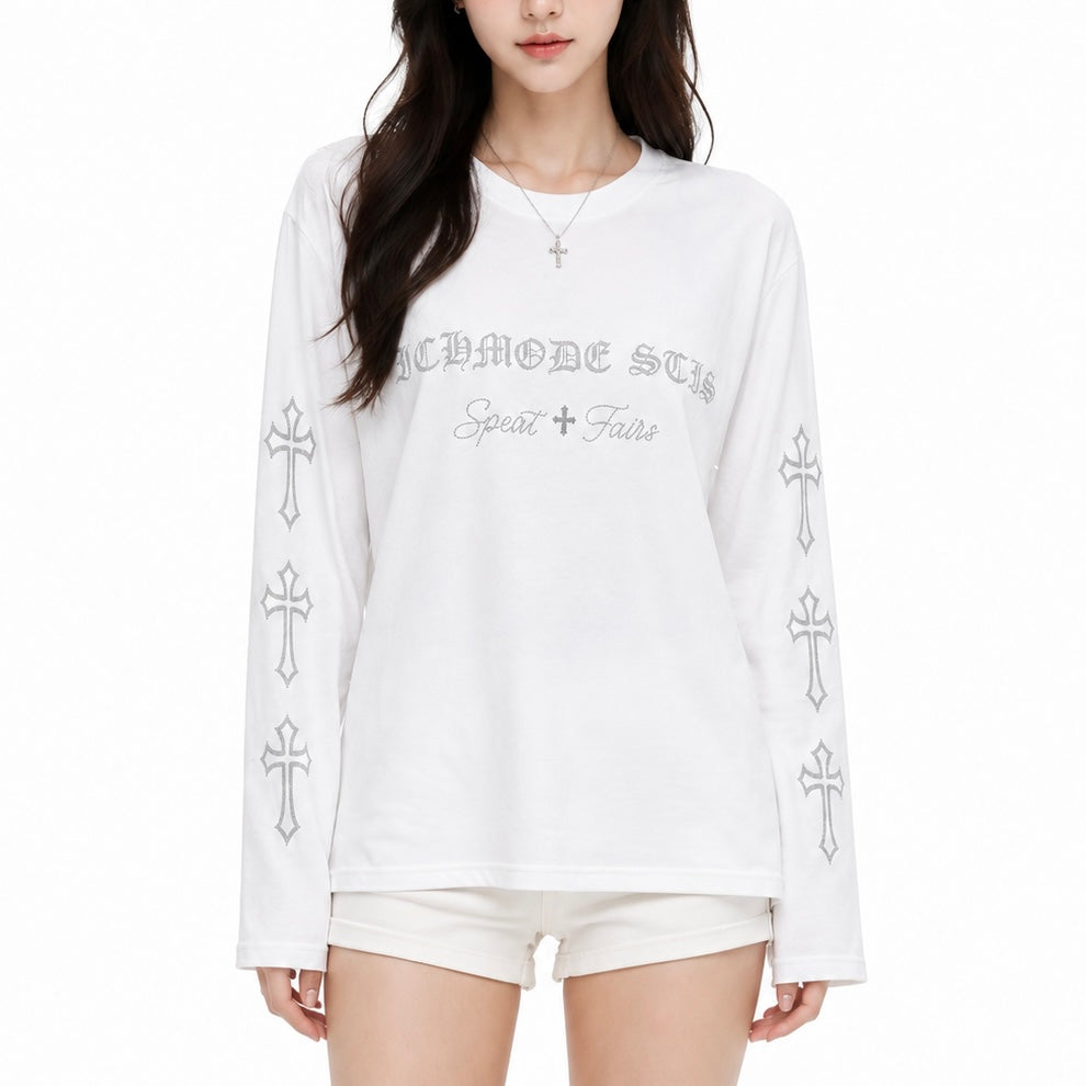 【新作】シルバークロス オーバーサイズTシャツ mry002664