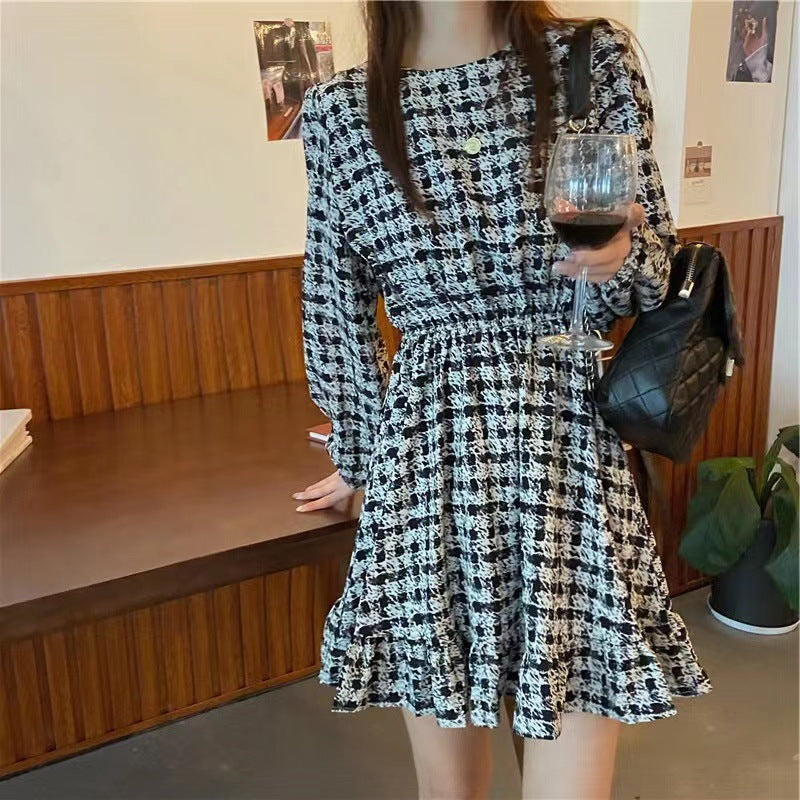 チェック メロウワンピース mry000415