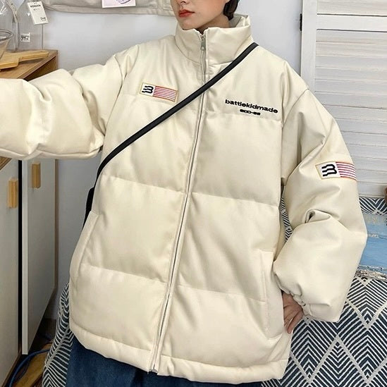 2カラー展開 アメリカン 韓国ストリート 韓国カジュアル トレンド オーバーサイズ ダウンジャケット mry001460