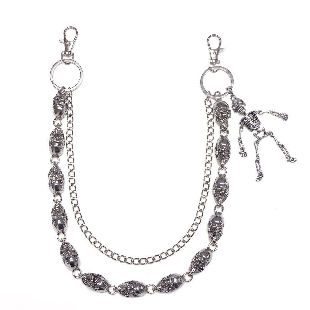 Punk Rock Skull Skeleton Wallet Chain mry001923