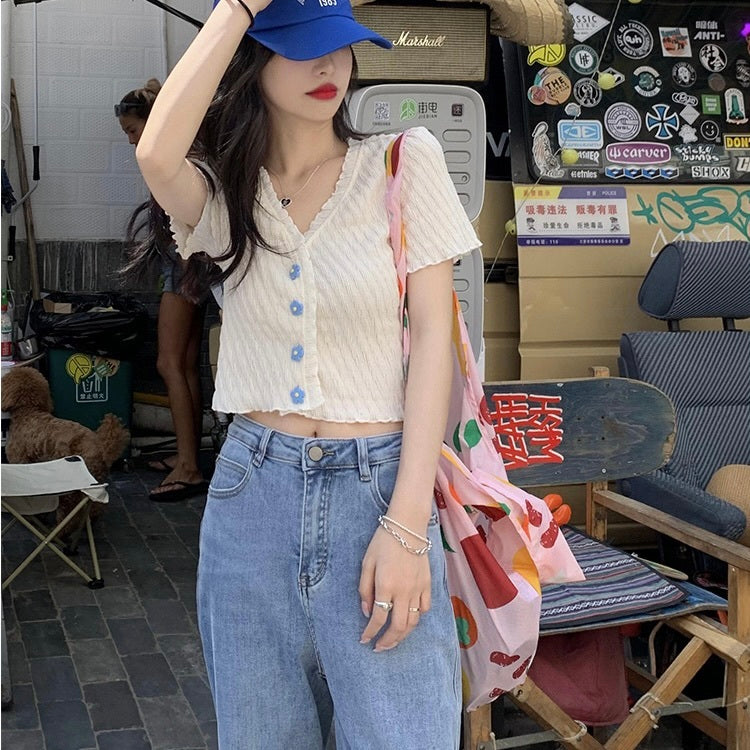 アダンエッジ プリーツ ショートトップス mry000106